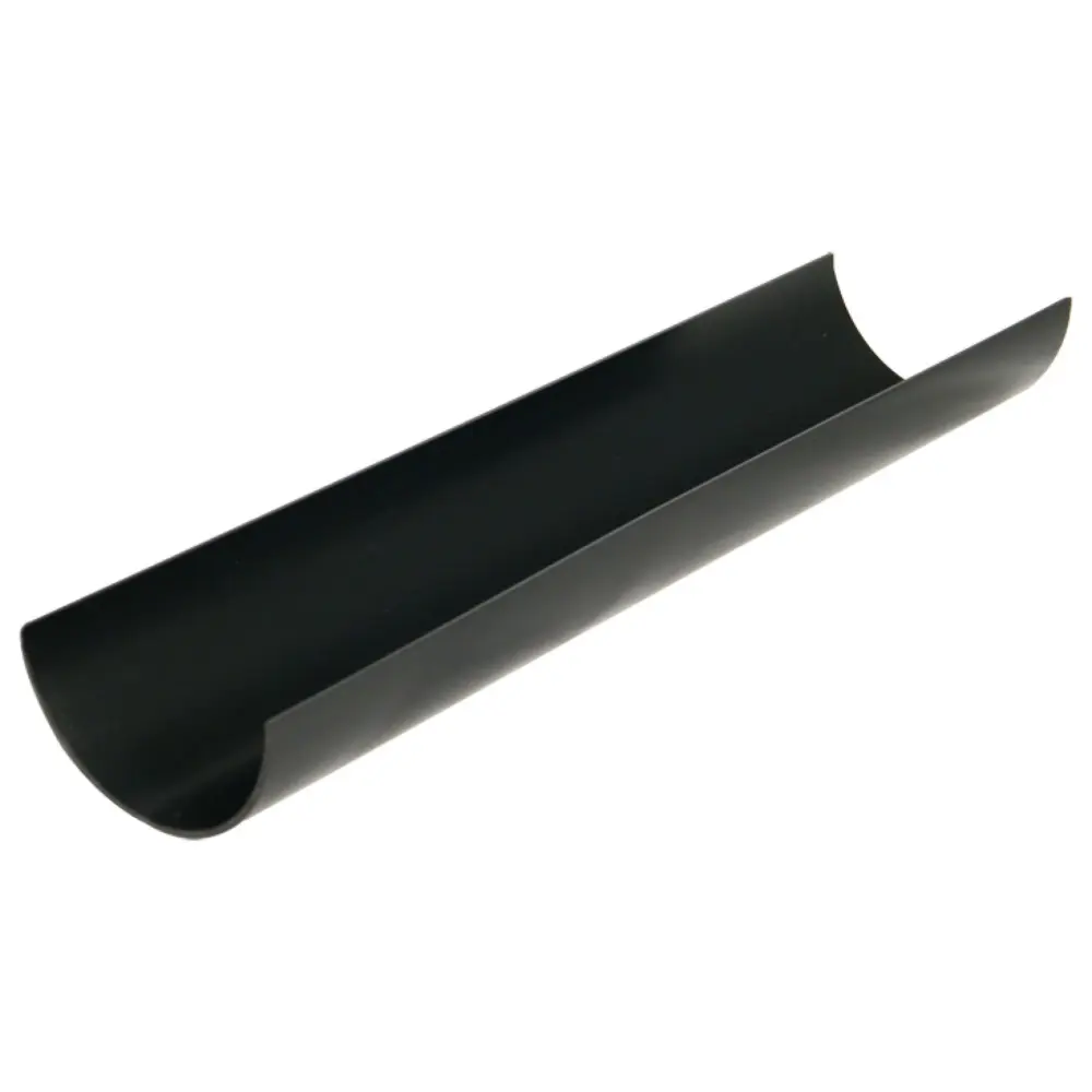 FloPlast Half Round 75mm Gutter x 2 Metre Ebony