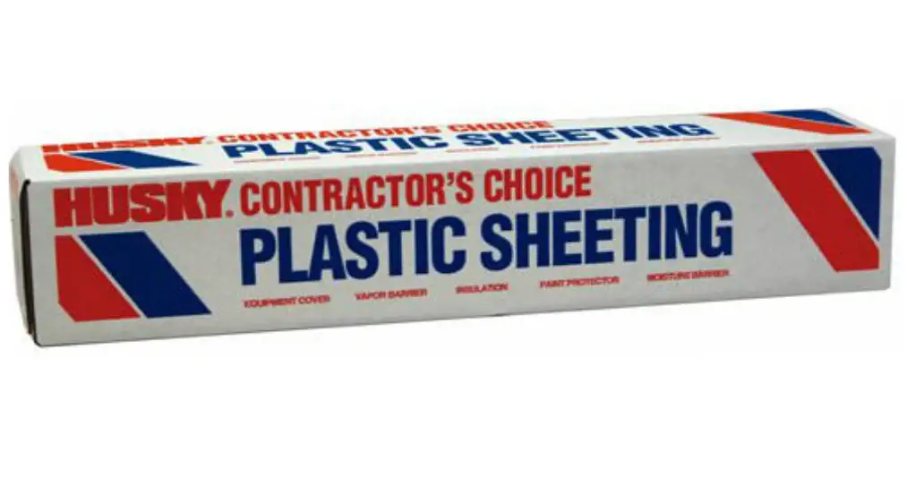 Husky SW403C Nofold Polyethylene Sheeting 3 x 100 Clear Plastic Film