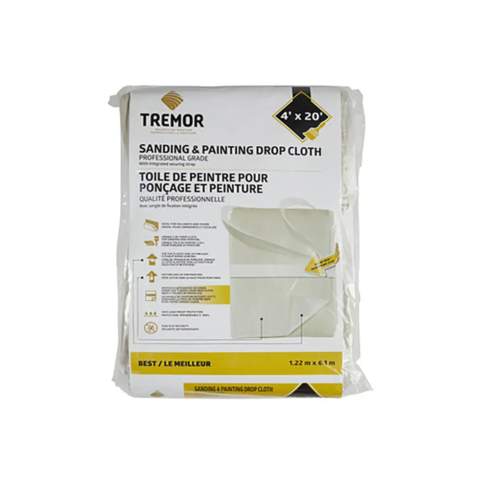 Sanding and Painting Drop Cloth, 4' x 20' Extended Warranty