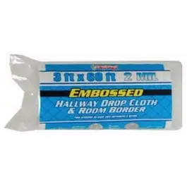 2-Mil Embossed Drop Cloth 3 x 60-Foot Heavy-Duty Painting Projects Film Gard