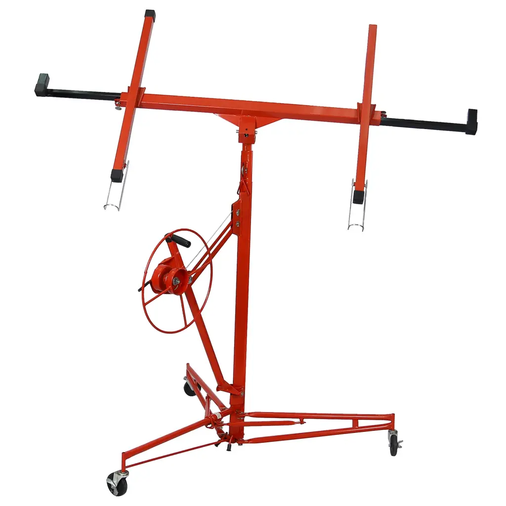 Drywall Lift Panel 11 Feet Drywall Panel Hoist Jack Lifter Red Construction g-h