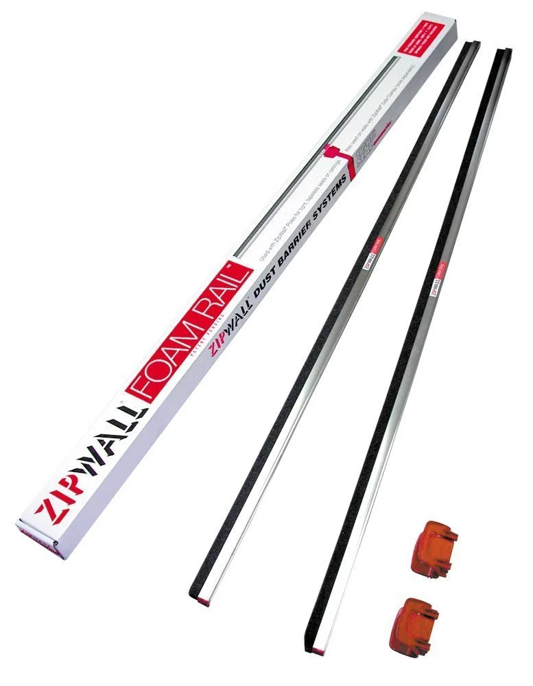 Zip Wall FR2 Foam Rail Crossbars and T-Clips 5 Feet Drywall Protection
