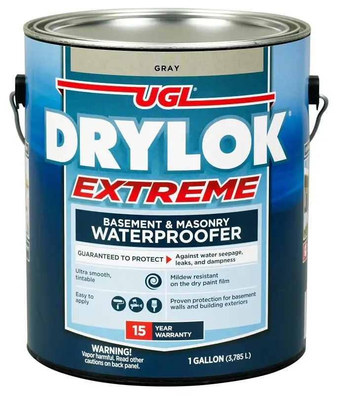Drylok 21913 Masonry Waterproofer, Liquid, Graphite, 1 gal