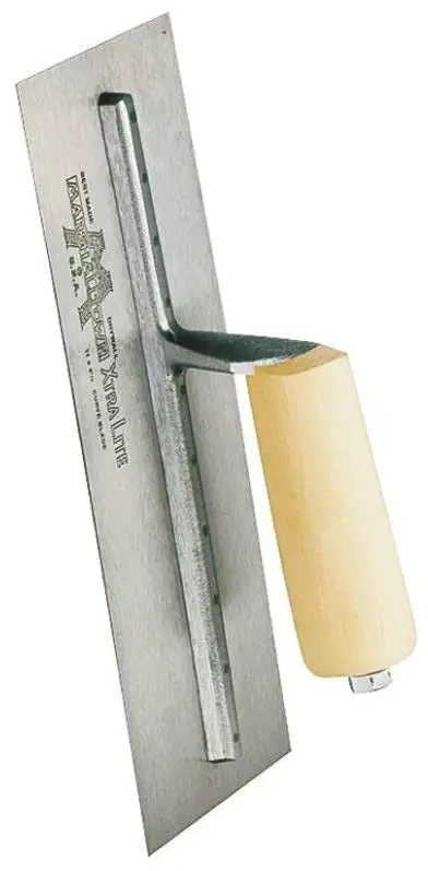 Marshalltown 12A Drywall Trowel 14x4 1/2 Straight Wood Handle