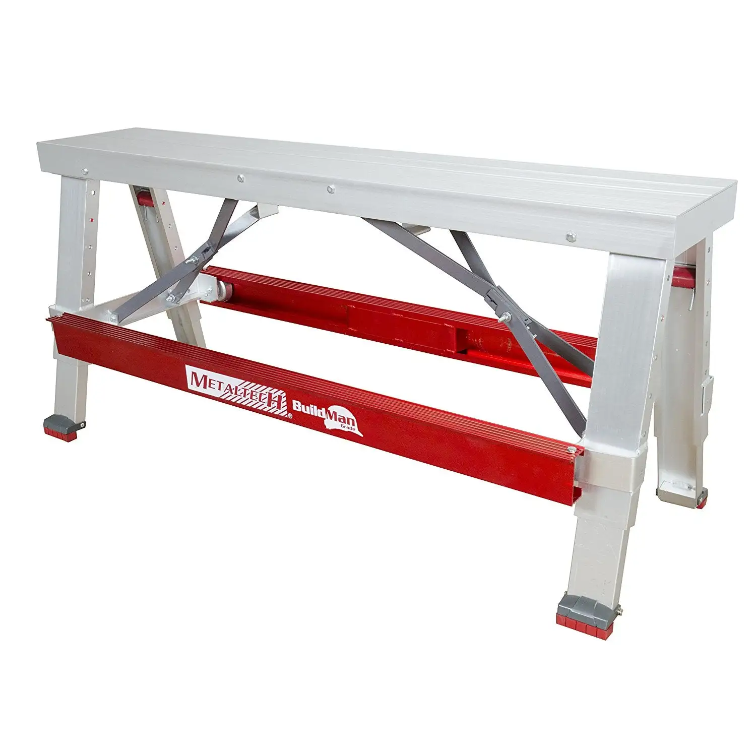 Metaltech I-BMDWB18 BuildMan Adjustable Drywall Bench 18-30 Inches Heavy Duty Work Platform