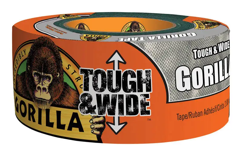 Gorilla 2.88 Inch W x 30 Yard L Silver Duct Tape Heavy Duty Pack 4