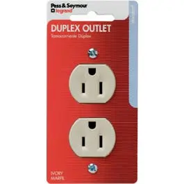 Standard Duplex Receptacle 15-Amp 125-Volt Ivory Electrical Outlet Home Legrand - Pass u0026 Seymour