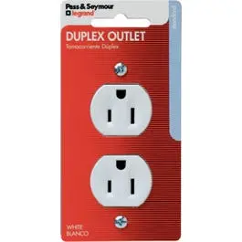 Standard Duplex Receptacle 15-Amp 125-Volt White Electrical Outlet Legrand - Pass u0026 Seymour