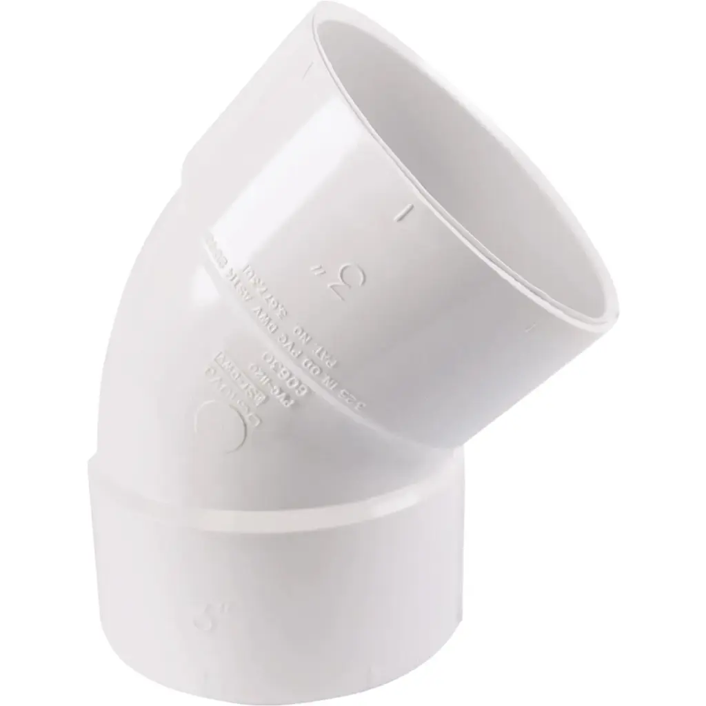 Charlotte Pipe 3 . 45D PVC Elbow Plumbing Projects