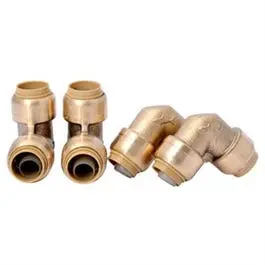 Pipe Fitting Elbow 90-Degree 1/2- 4-Pk Plumbing Angle Adjustments SharkBite