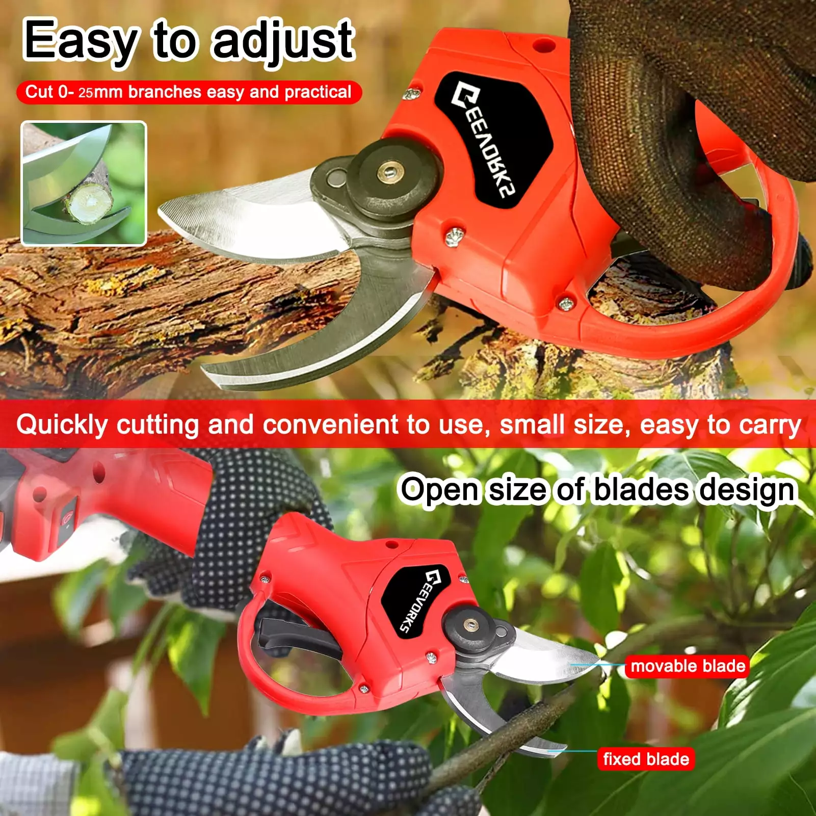 Electric chain saw.Kit Handheld Tool And 30mm Shear Wood Kit Handheld 6inch Travel-friendly And 21v 6inch Set Wood Kit And...