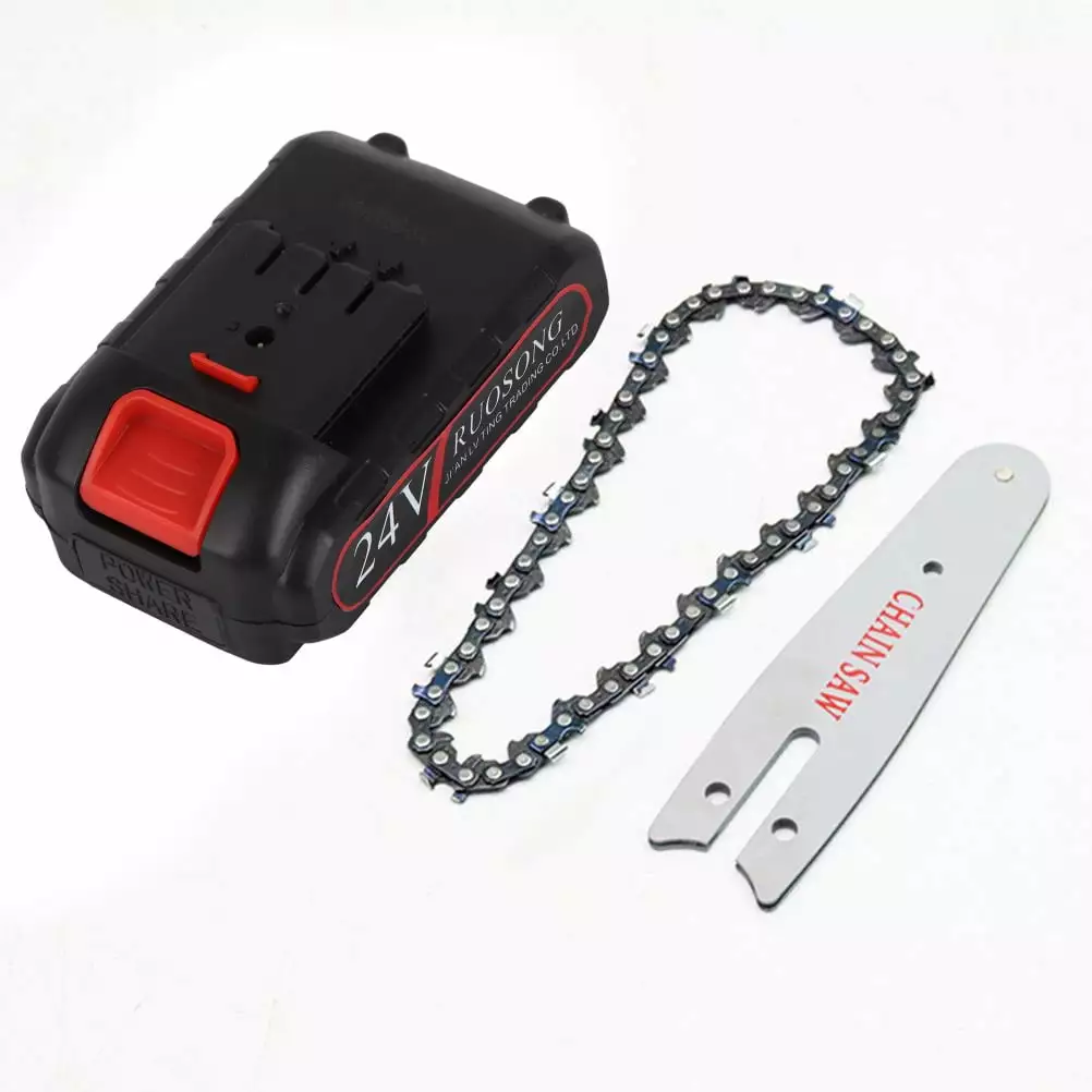 4 Mini Electric Chainsaw Set Electric Chain Saw Accessories Practical Electric Chain Saw Guide Plate jinanyunqingyangdianz...
