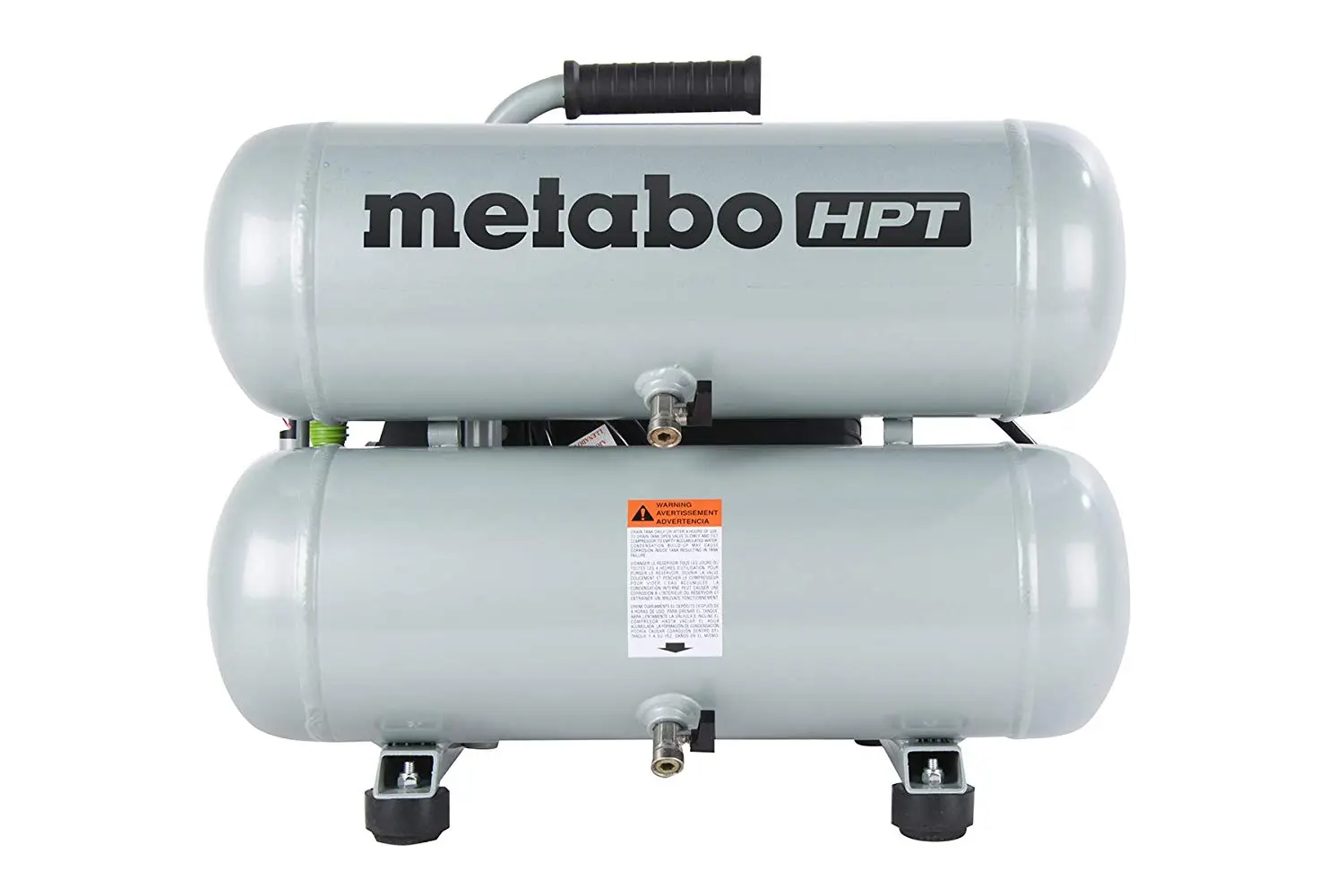 Metabo HPT EC99SM Portable Electric Twin Stack Air Compressor 4 Gal 135 PSI Home Use