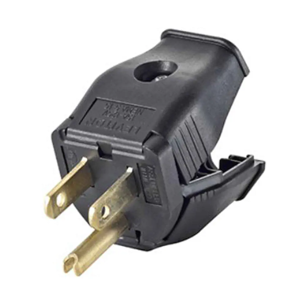 Grounding Plug 2-Pole and 3-Wire Jet-black, 15 / 125 V
