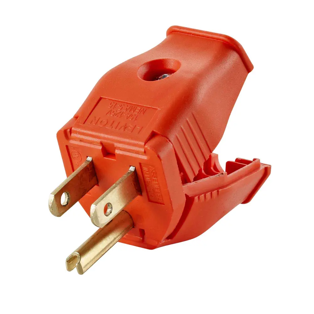 Grounding Plug 2-Pole Apricot, 15 / 125 V