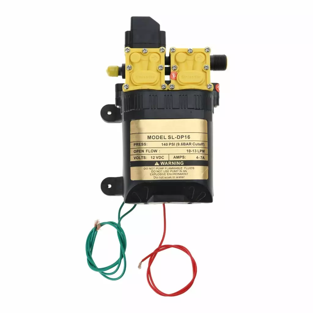 Apooke Agricultural Electric Water Pump Black Micro High Pressure Diaphragm Water Pump Water Sprayer Car Wash Dual-Core Power