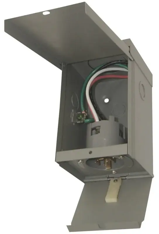 Connecticut Electric EGEPI50 Power Inlet Box Cover, 50 , Surface Mounting, Graphite