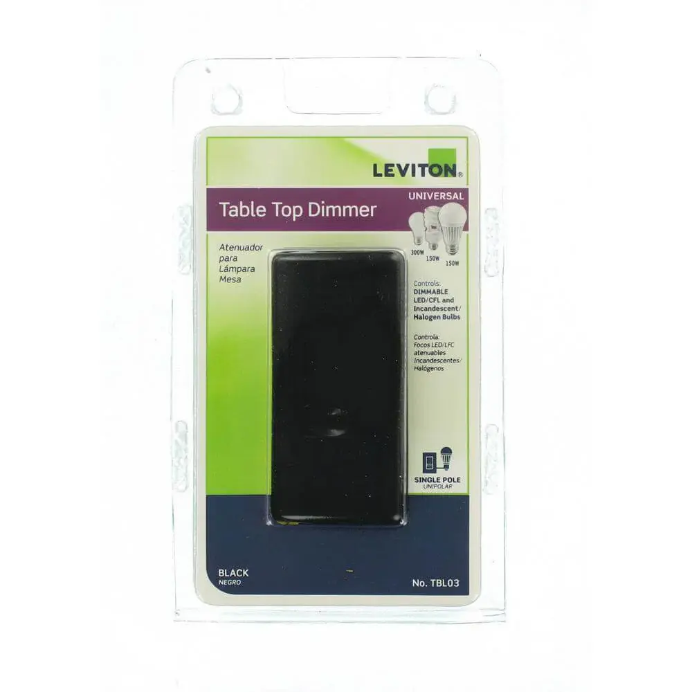 Leviton tabletop dimmer damaged box