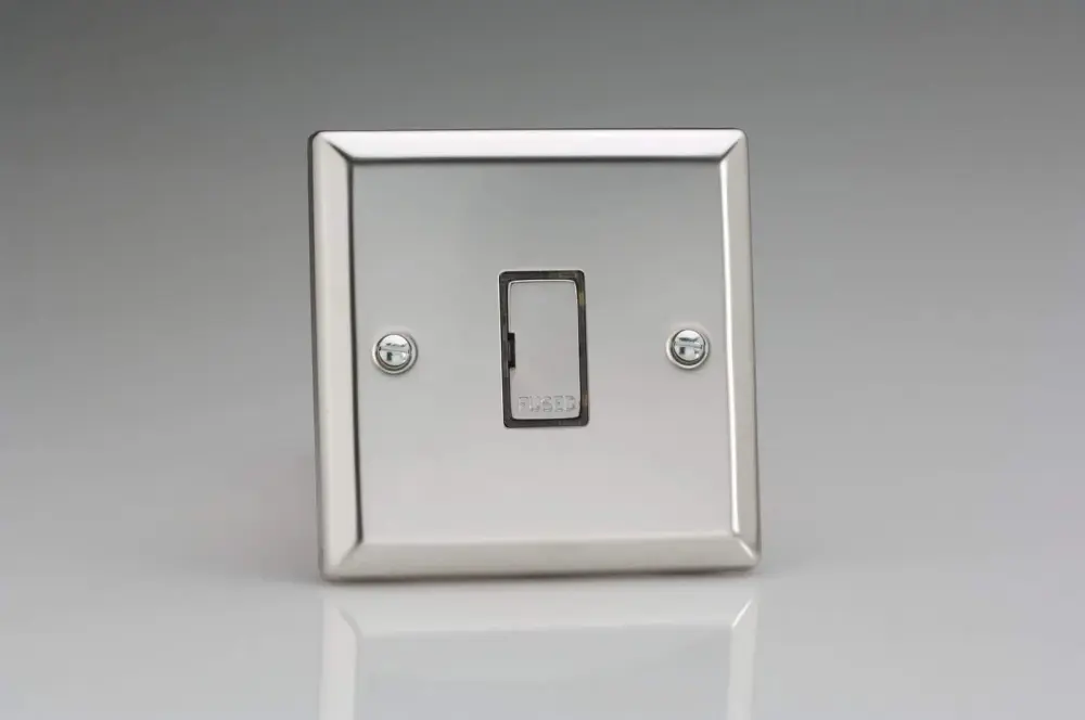 Varilight 13A Unswitched Fused Spur Mirror Chromium XC6UD