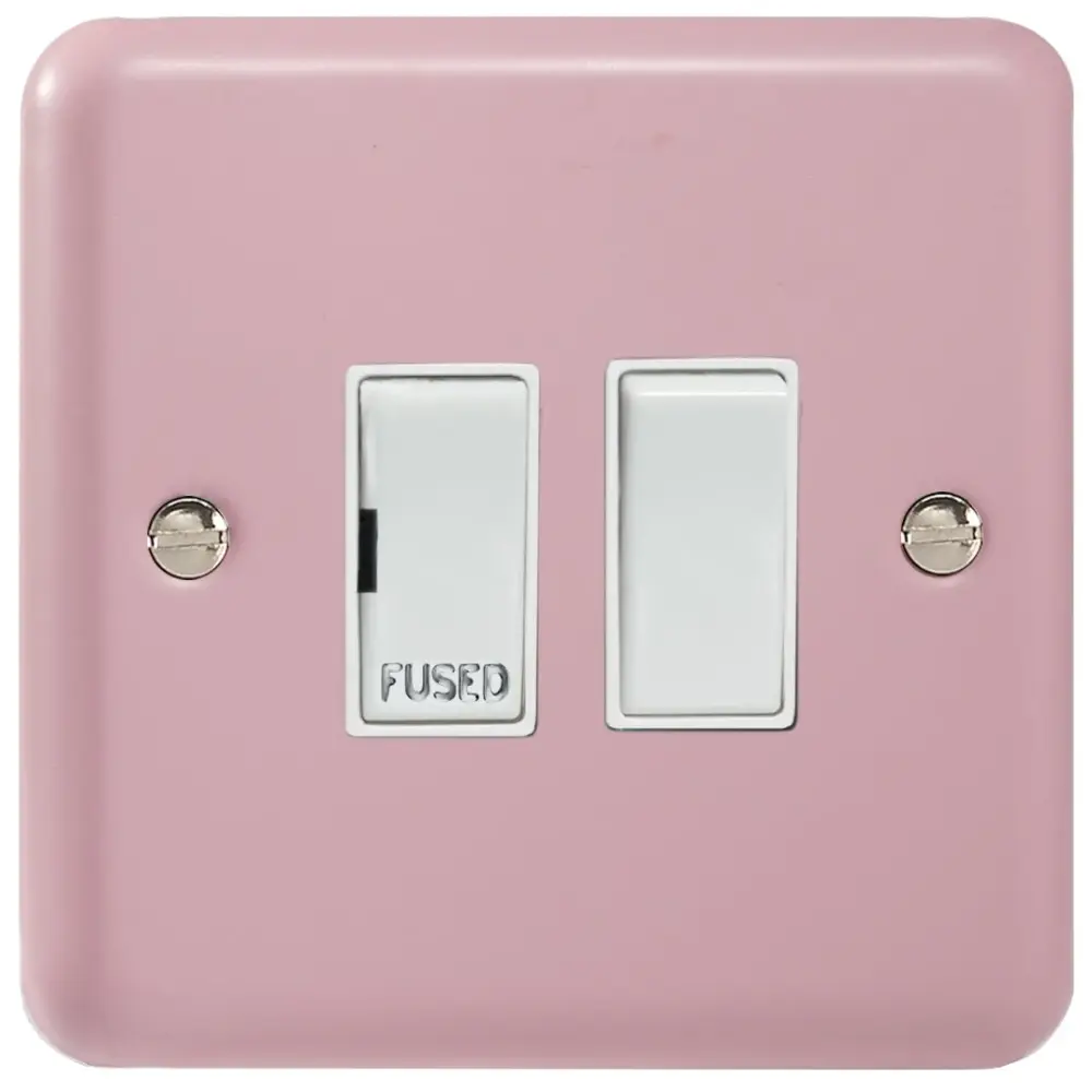 Varilight 1-Gang sole, 13 Amp Switched Fused Spur, Classic Lily Rose Pink XY6W-RP