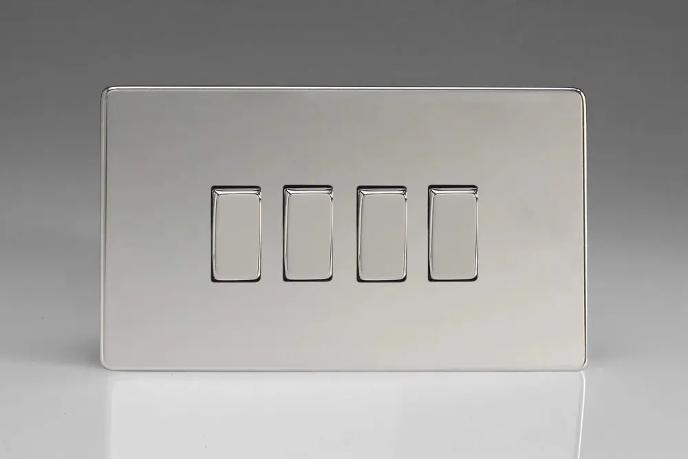 Varilight XDC9S Light Switch Polished Shiny metal