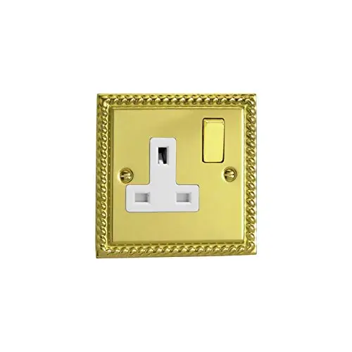 Varilight XG4DW 13A Switched Socket 1-Gang Pearl Ivory
