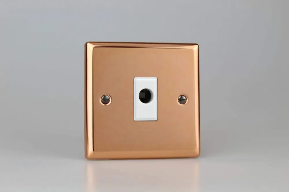 Varilight XYFOW.CU Urban Smooth Copper 1-Gang 16A Flex Outlet Plate