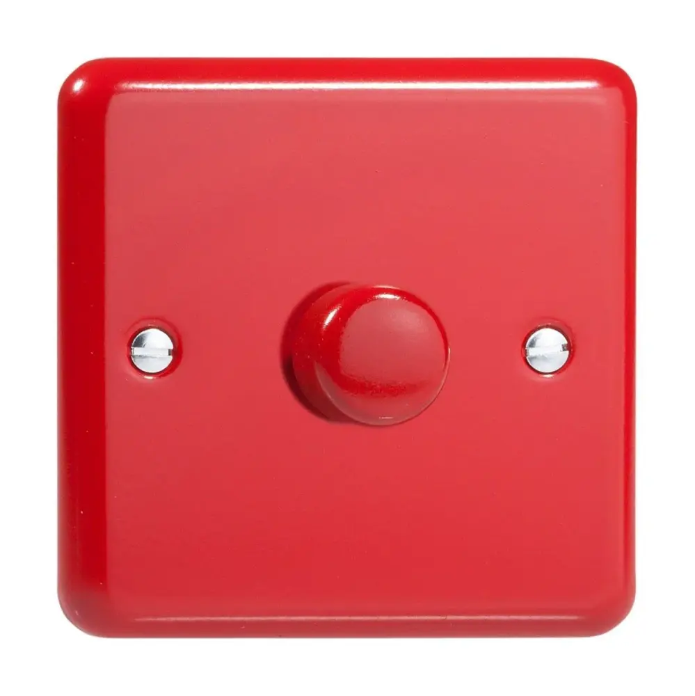 Varilight V-Pro Lily Pastel Pillar Box Ruby 4 Gang LED Trailing Edge Dimmer Switch 1 or 2 Way