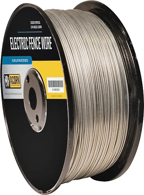 Acorn International EFW1414 Electric Fence Wire, 14 ga Wire, Steel Conductor, 1/4 mile L