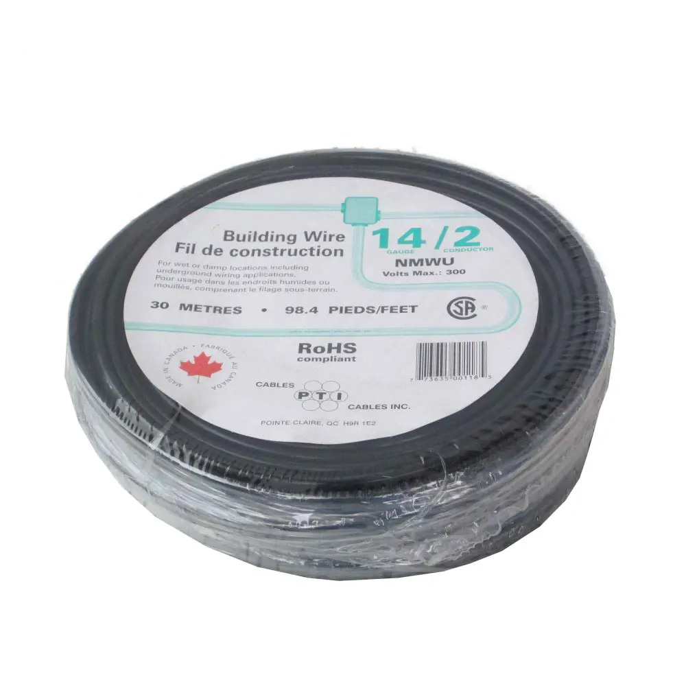 NMWU 14/2 Household Building Wire Onyx, 30 m