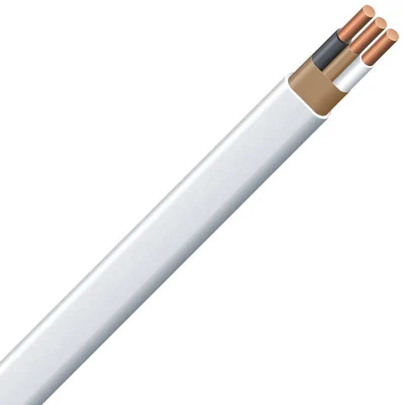 Romex 14/2NM-WGX50 Series Building Wire, Snow Sheath, 14 AWG Wire, 2-Conductor, 50 ft L, Copper Conductor