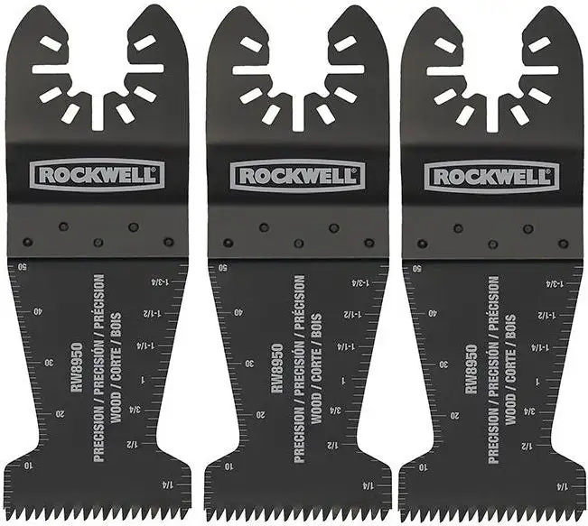 Rockwell RW8950.3 Sonicrafter Universal End Cut Blade 1-3/8 Inch 3-Pack Multi-Tools