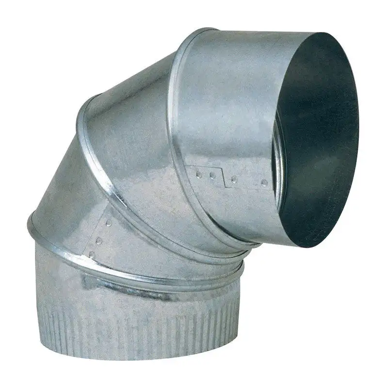 Imperial Manufacturing 3-Inch Adjustable 90-Degree Galvanized Steel Elbow Exhaust Pack 8