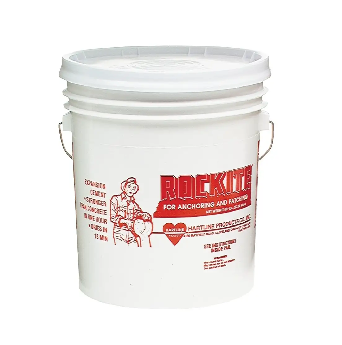 Rockite 10051 Expansion Cement Powder White Fast-Setting Repairs