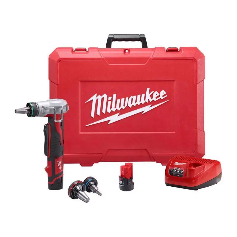 Milwaukee M12 1 Inch Expansion PEX Tool Kit 8-Piece Plumbing Tool Set