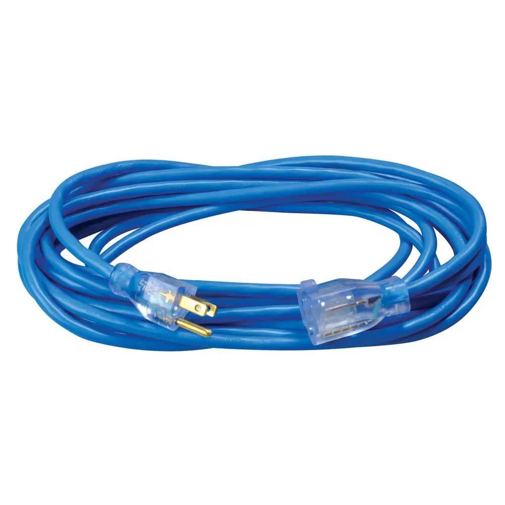 16/3 SJTW Extension Cord 25' 1 Outlet, Navy