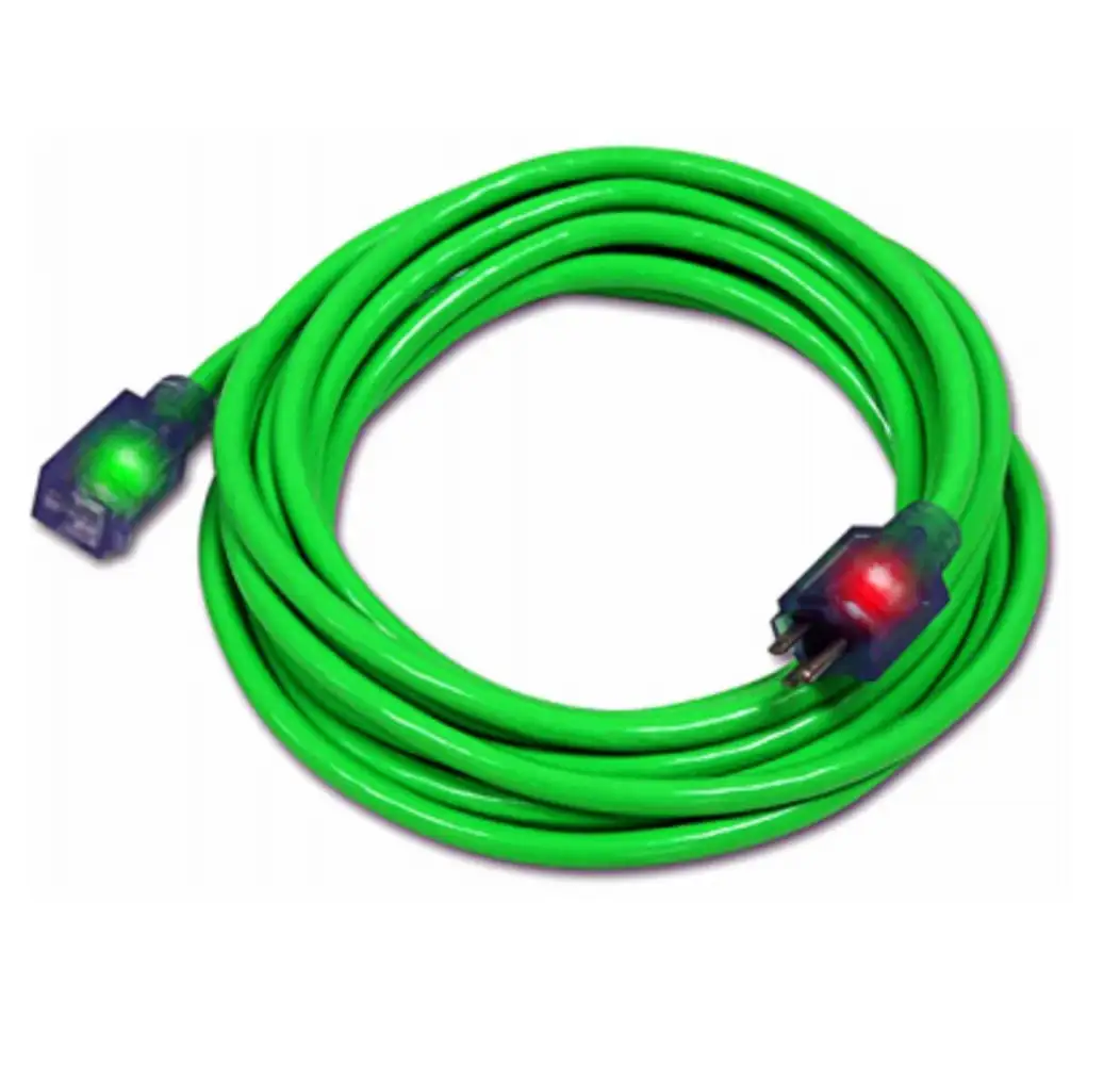Pro Glo D17334050 Green Extension Cord 50 Feet Heavy Duty Outdoor Power Cord
