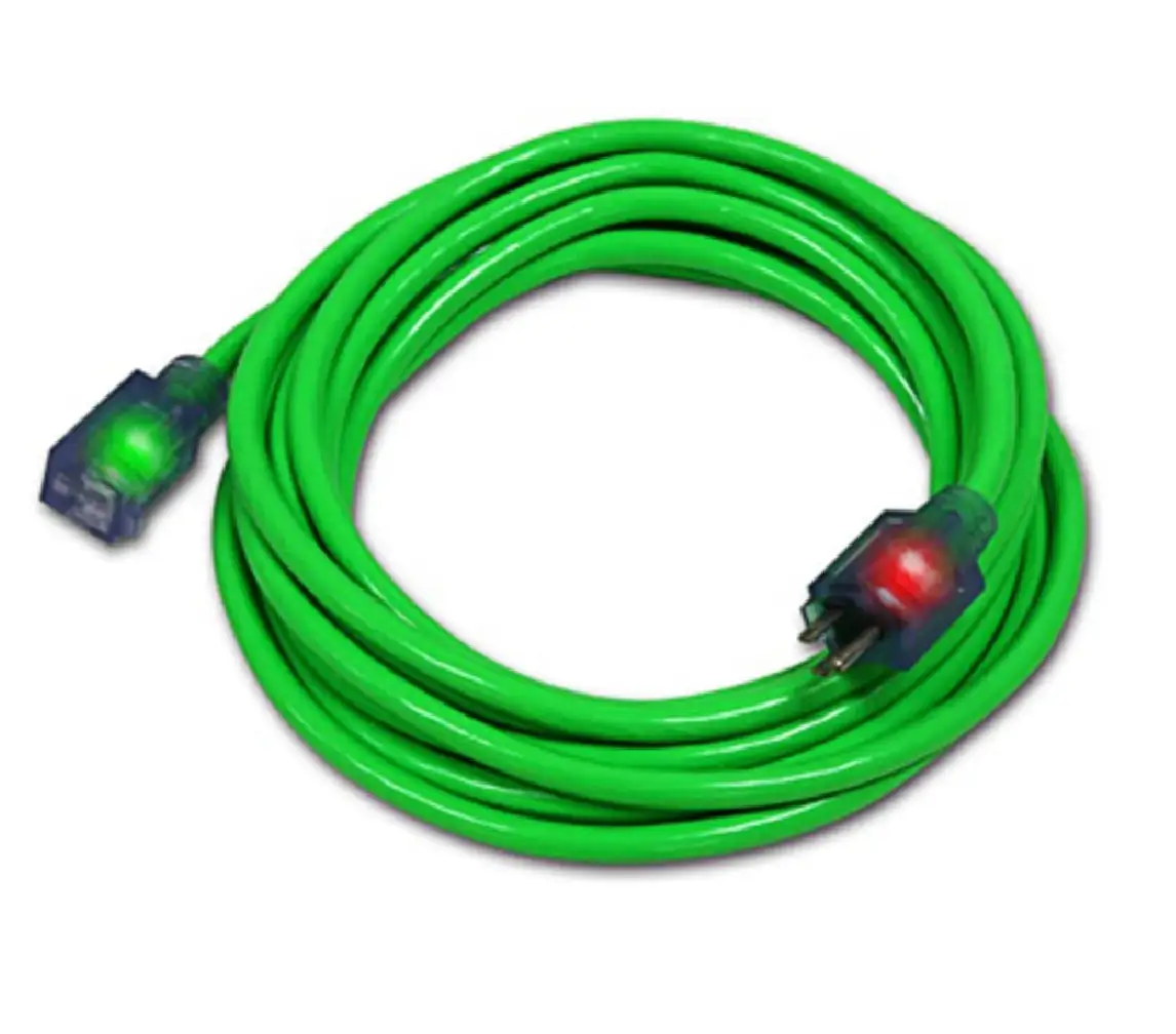 Pro Glo D17444050 Green Extension Cord 50 Feet Heavy Duty Outdoor Power Cord