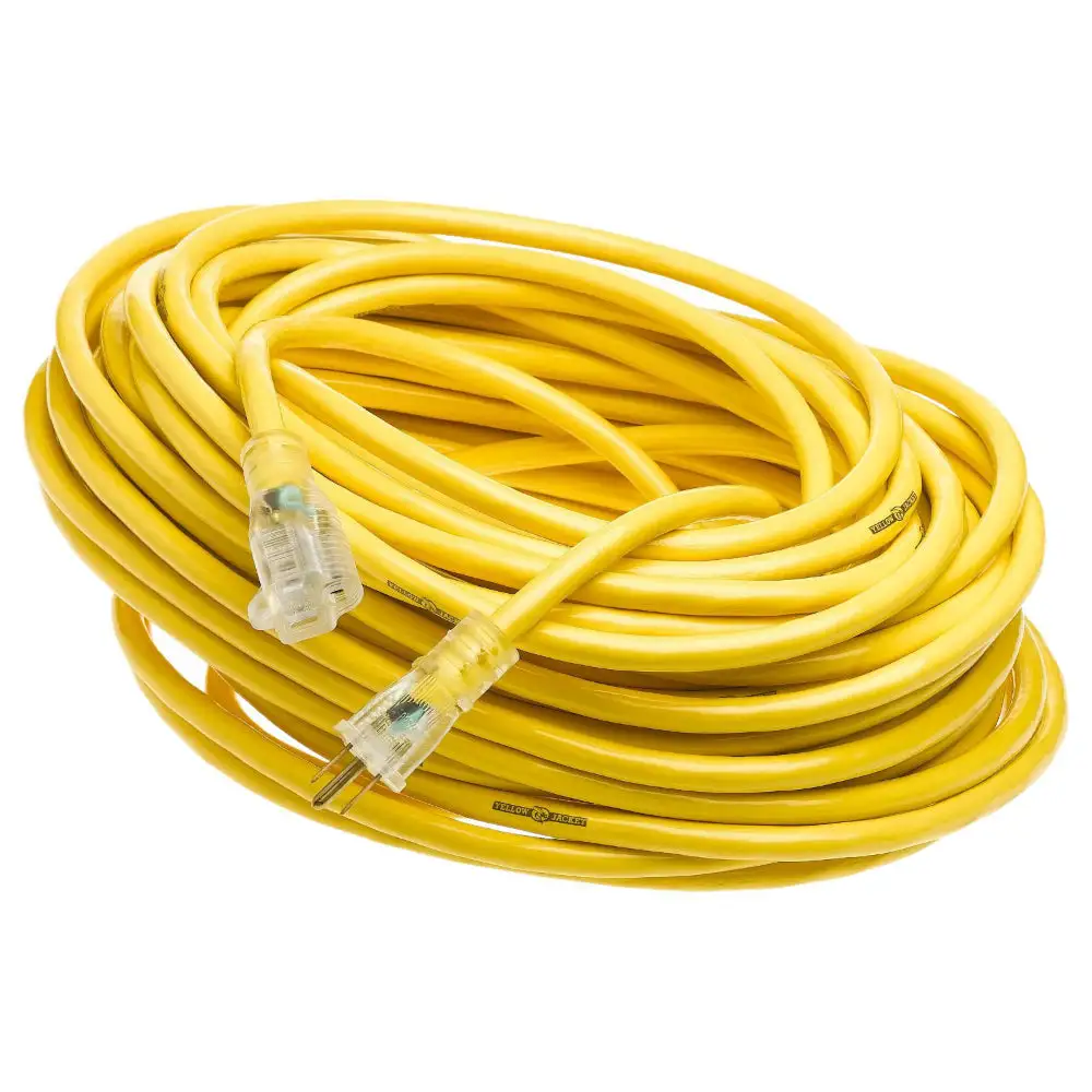 Yellow Jacket 2885 15 Amp 100 Foot Extension Cord Power Light Indicator