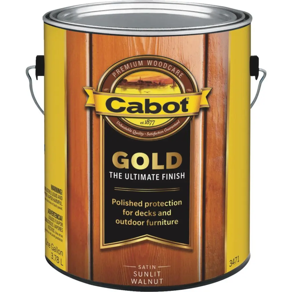 Cabot Gold Exterior Stain Sunlit Walnut 1 Gallon Wood Protection