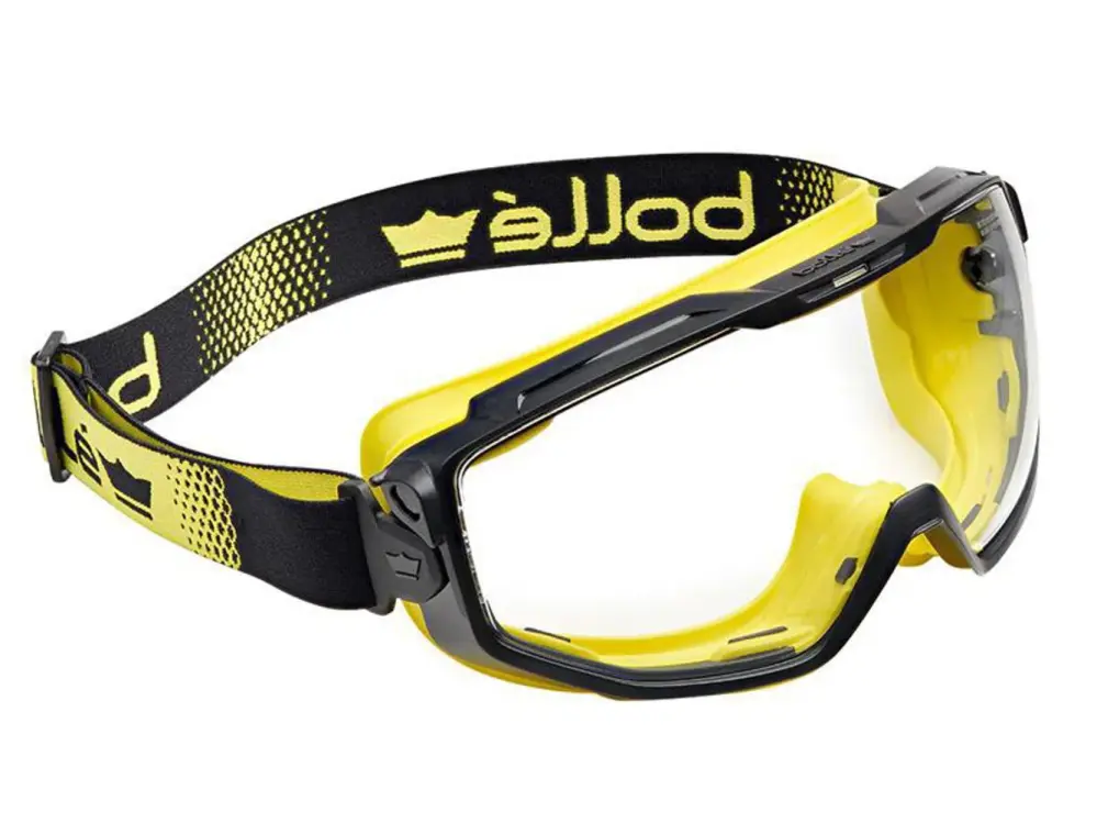 Bolle Safety Yellow Vented Universal Goggles - Platinum Crystal