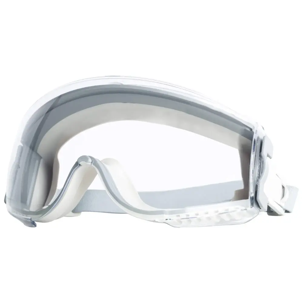 Honeywell Uvex Ademco Stealth Safety Goggles Distinct HydroShield Anti-Fog Lens, Grey Body & Neoprene Headband (S3960HS)