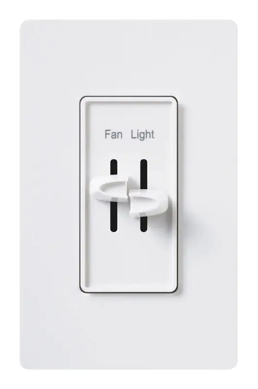 Lutron Skylark 1.5 Amp Single Pole Slide Fan Control White 1 Pack