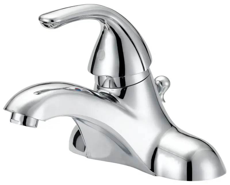Boston Harbor F4510022CP-1 Lavatory Faucet, 1.2 gpm, 1-Handle, 3-Faucet Hole, Metal/Plastic, Chromium Plated