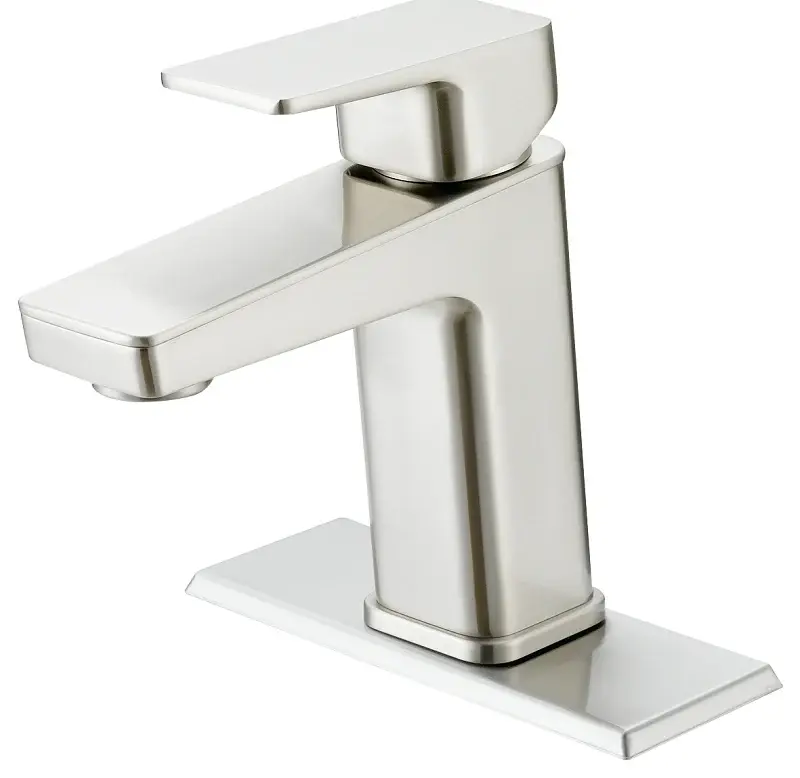 Boston Harbor FS6A0215NP Lavatory Faucet, 1.2 gpm, 1-Handle, 1, 3-Faucet Hole, Metal/Plastic, Matte Nickel