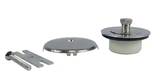 DANCO Lift and Turn Bath Tub Drain Trim Kit Overflow Soft-touch Nickel Damaged Box