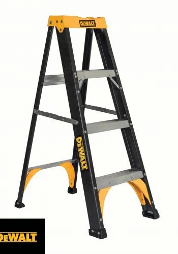 DeWalt DXL3210-04 4-Foot Fiberglass Type II Step Ladder 225 lbs Load Capacity