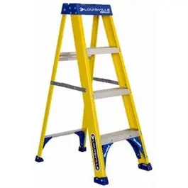 4-Ft Fiberglass Step Ladder Type I 250-Lb Duty Rating Home and Work Louisville