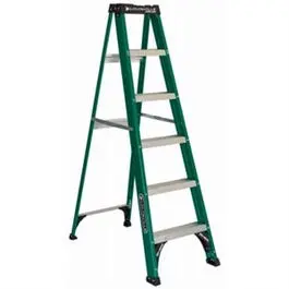 6-Foot Fiberglass Step Ladder Type II 225-Lb Duty Rating Louisville