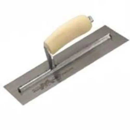 Marshalltown MXS66RED Rounded End Finishing Trowel 16x4 Inch Smooth Concrete Surfaces